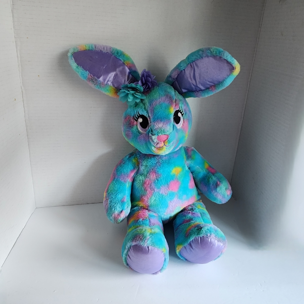 Build-A-Bear Spring & Easter Themed Colorburst Rabbit with Accessories